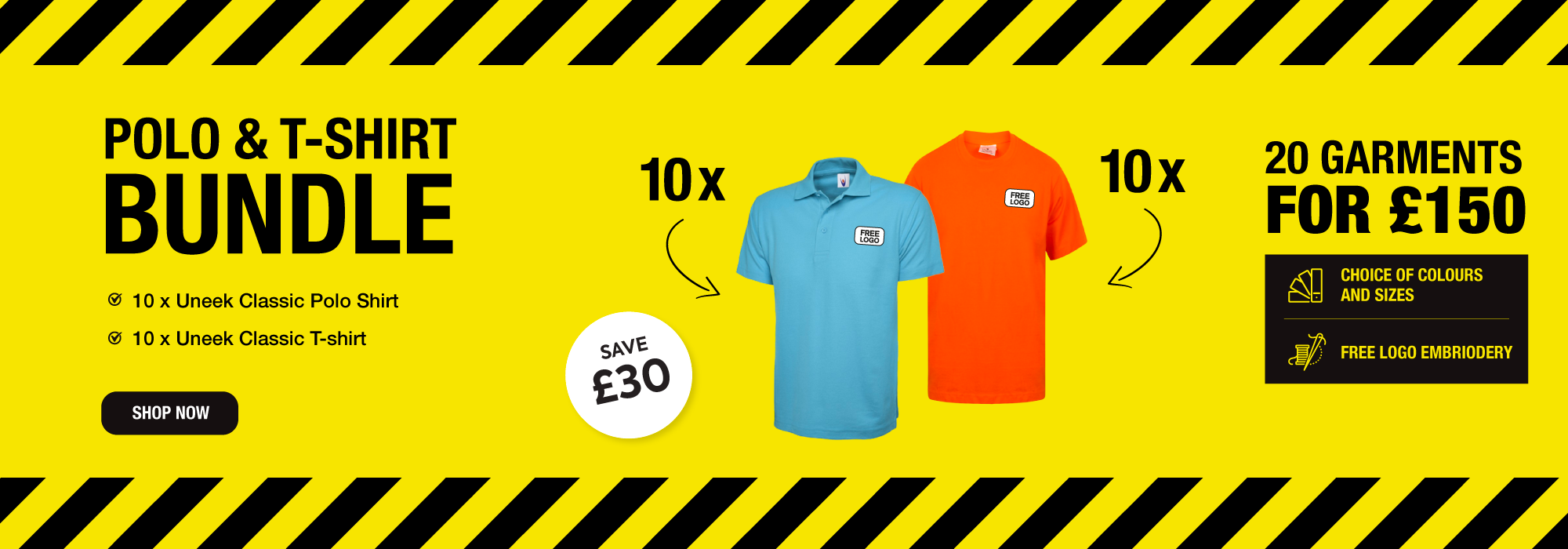 Polo & T-Shirt Bundle - 20 Garments £150